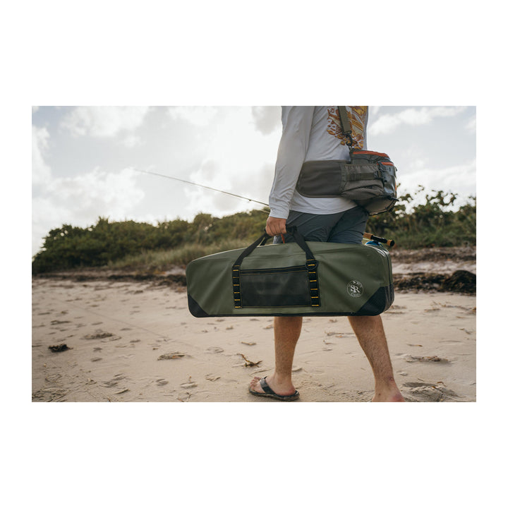 Sea Run Norfork Expedition Fly Fishing Rod & Reel Travel Case Waterproof Cover Green