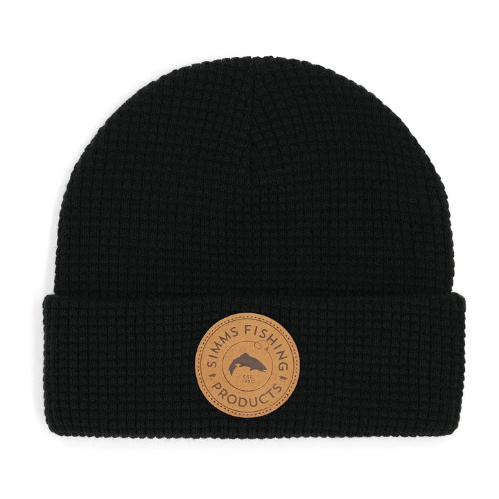 Simms Everyday Waffle Knit Beanie Black