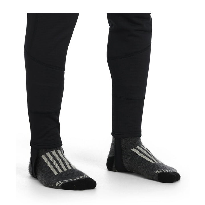 Simms Fleece Midlayer Bib Black - Madison River Fishing Company