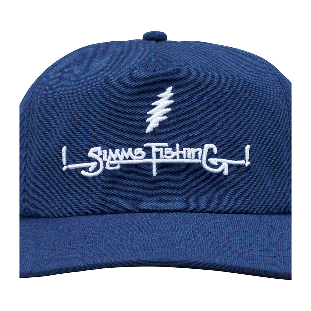 Simms Grateful Dead Double Haul Cap Lightning Script Navy