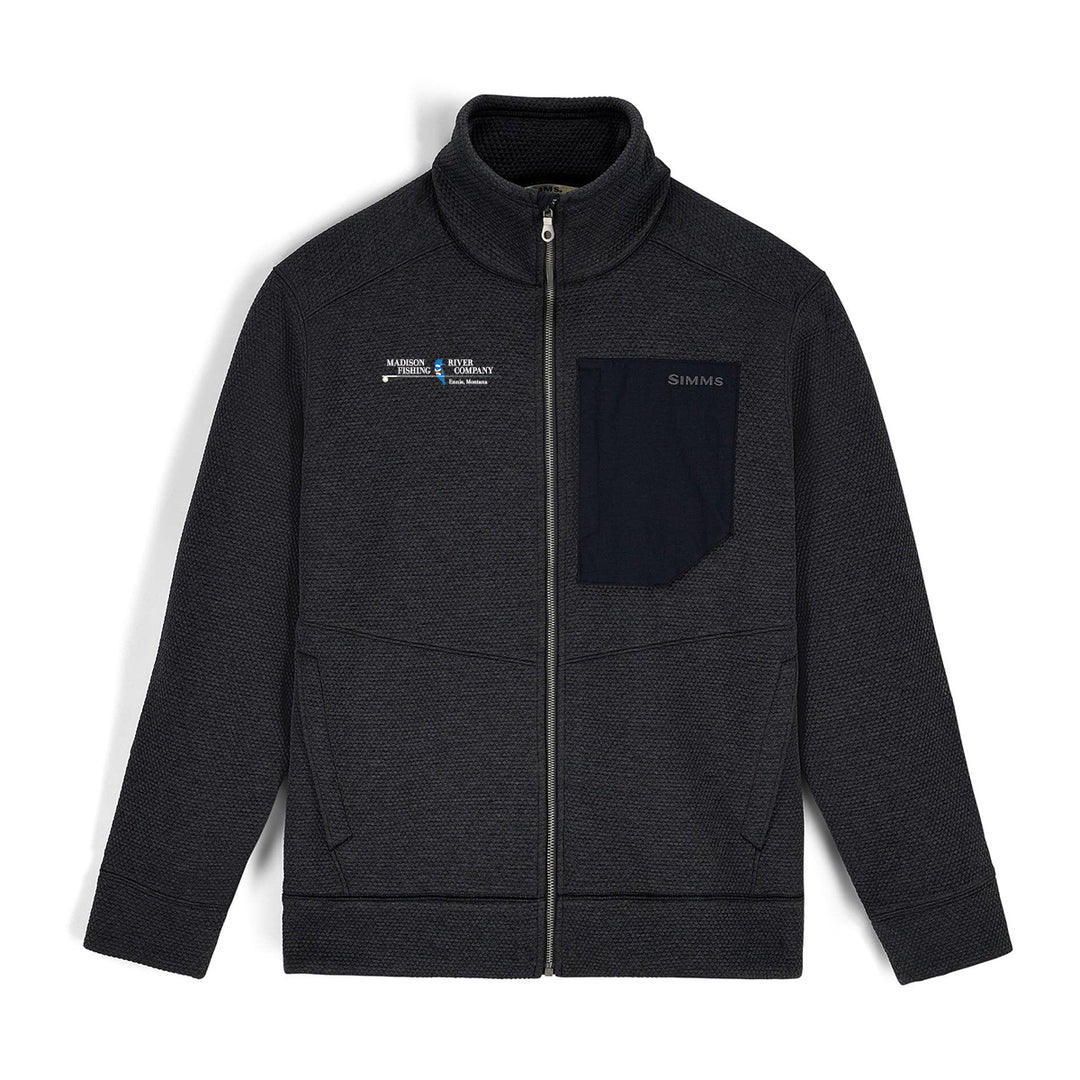 Simms MRFC Logo Harbor Fleece Black Heather