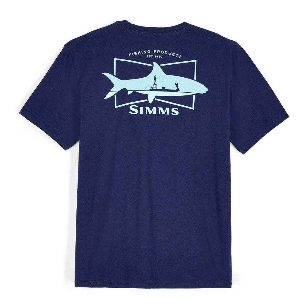 Simms Salty Sign T-Shirt Navy