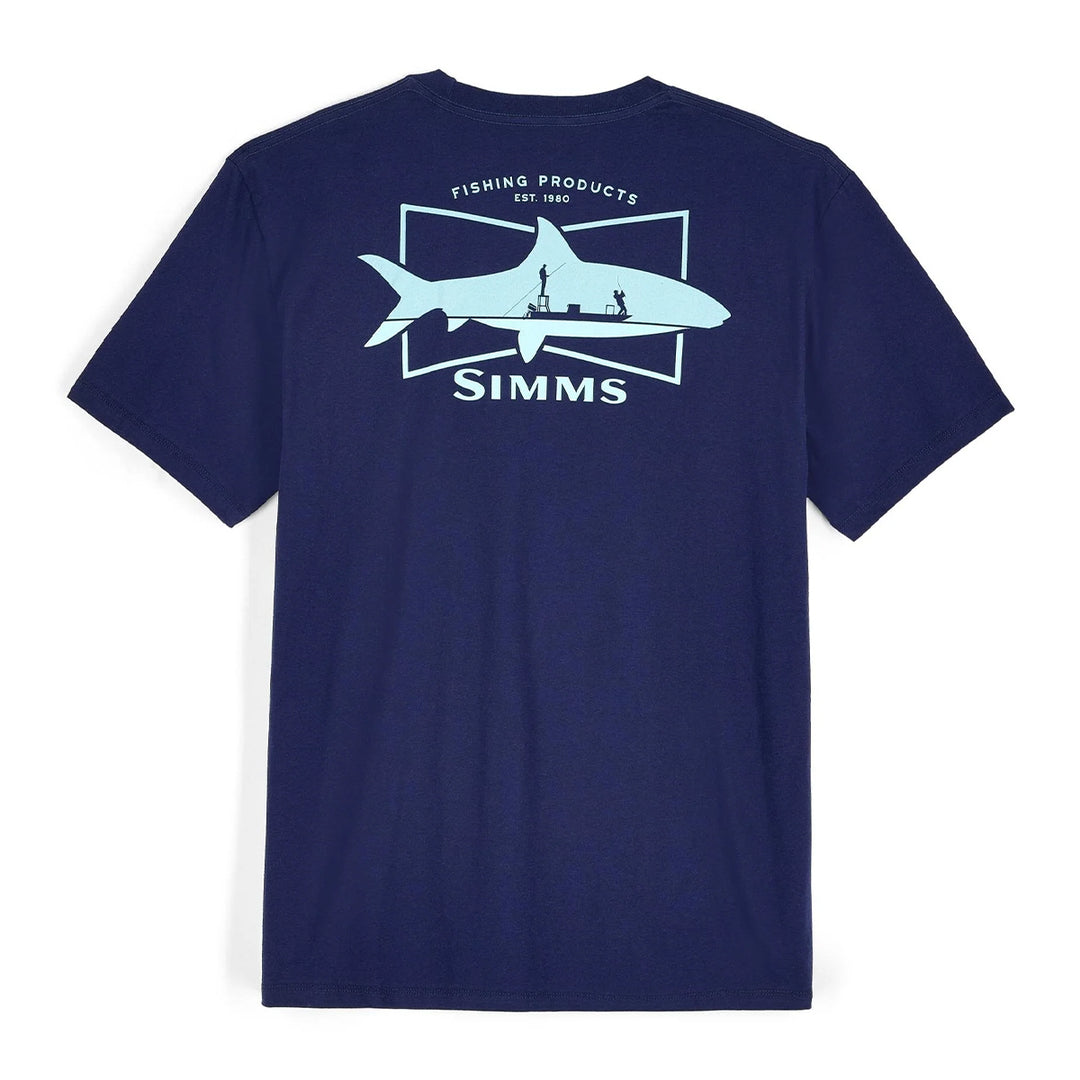 Simms Salty Sign T-Shirt Navy