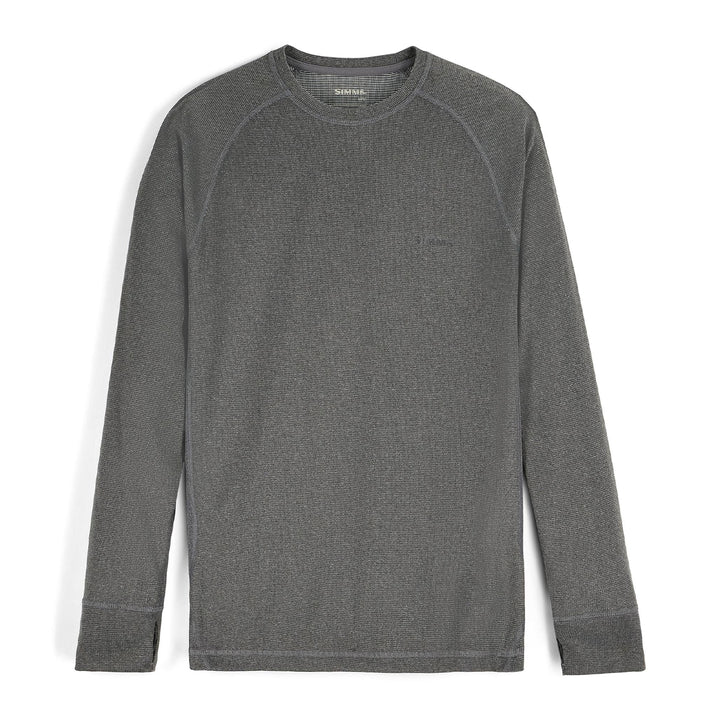Simms Strata 160 LS Crew Dark Grey Heather