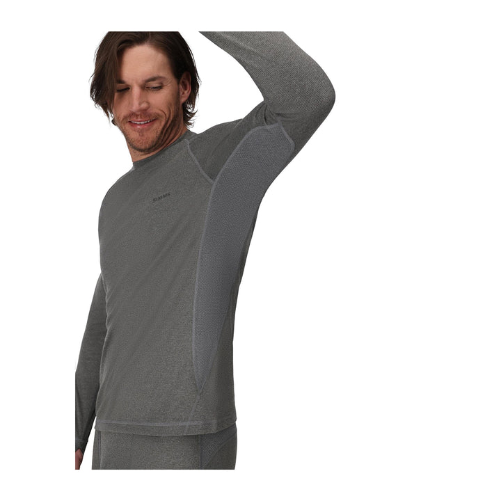 Simms Strata 160 LS Crew Dark Grey Heather