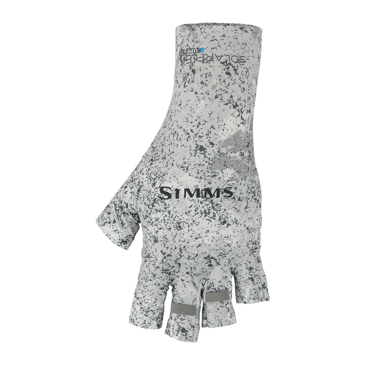 Simms Sunglove Half-Finger Back Eddy White - Madison River Fishing Company