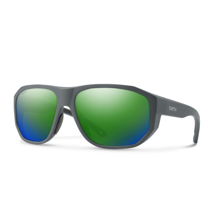 Smith Outrigger Sunglasses Matte Slate ChromoPop Polarized Green Mirror - Madison River Fishing Company
