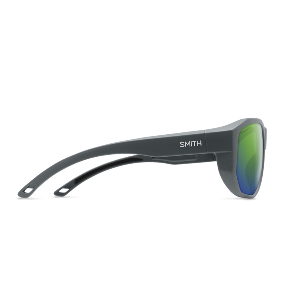 Smith Outrigger Sunglasses Matte Slate ChromoPop Polarized Green Mirror - Madison River Fishing Company
