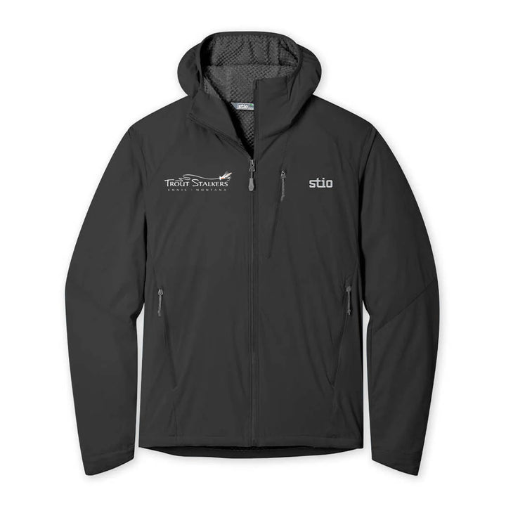 Stio MTS Logo  Dawner Hooded Jacket Boundary Black