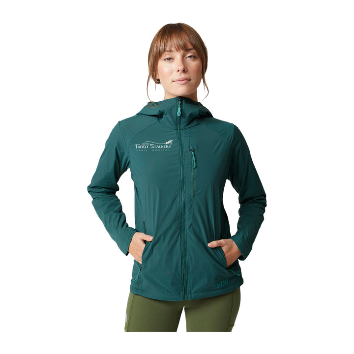 Stio MTS Logo Womens Dawner Hooded Jacket Boundless