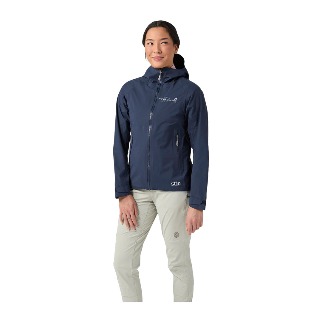 Stio MTS Logo Womens Ender Hooded Jacket Mountain Shadow