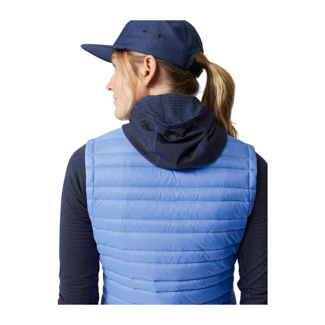 Stio MTS Logo Womens Pinion Down Vest Chicory Flower