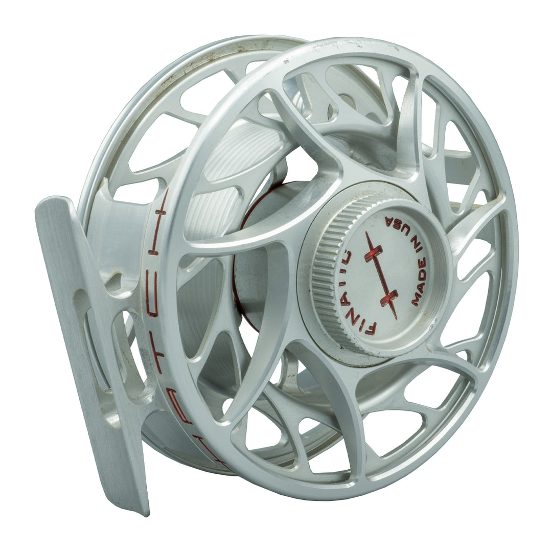 USED Hatch Finatic 4 Plus Clear/Red Fly Reel