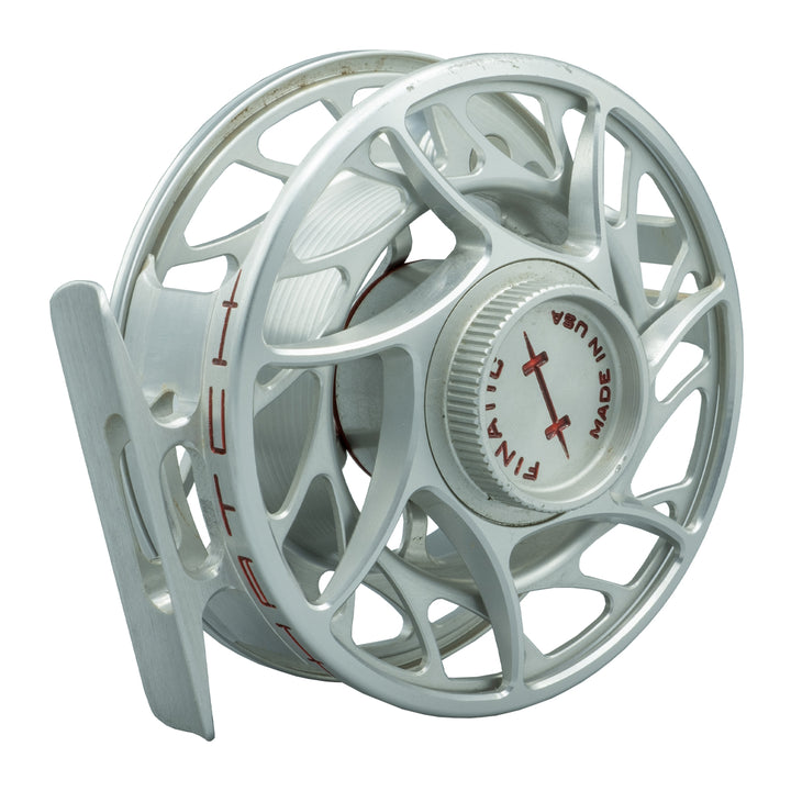 USED Hatch Finatic 4 Plus Clear/Red Fly Reel