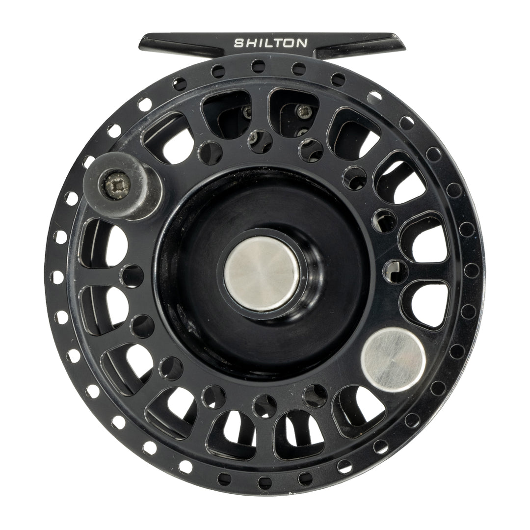 USED Shilton SL6 (9-10WT) Black Fly Reel