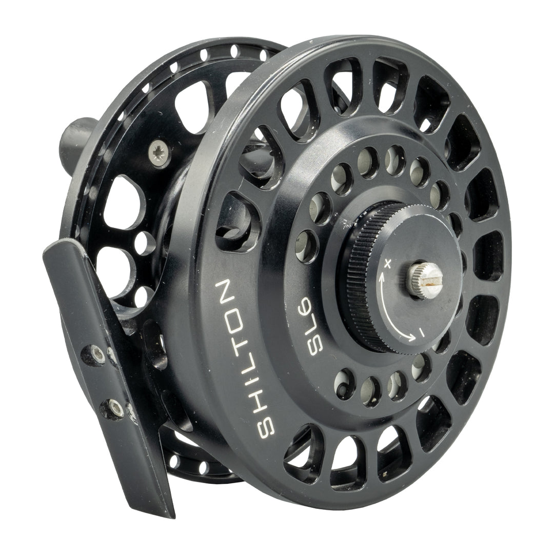 USED Shilton SL6 (9-10WT) Black Fly Reel