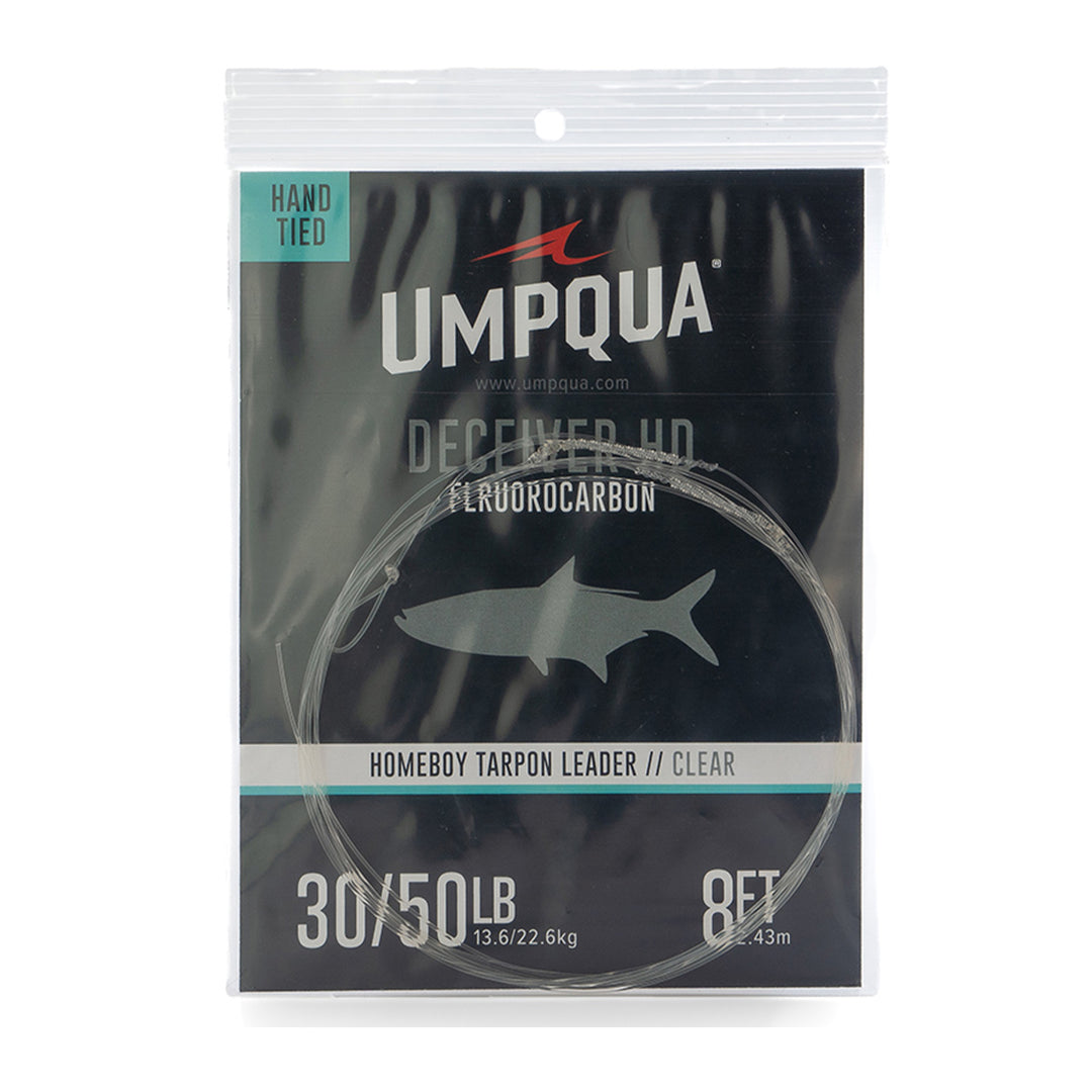 Umpqua Homeboy Tarpon Leader w/Fluorocarbon Shock 8' Clear 30/50lb