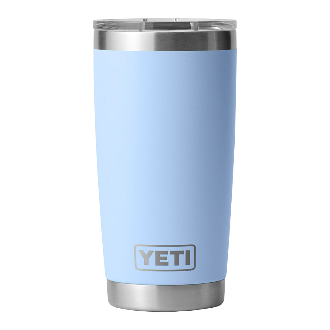 YETI MRFC Logo Rambler 20 oz Tumbler MS Big Sky Blue - Madison River Fishing Company