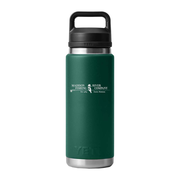 YETI MRFC Logo Rambler 26 oz Bottle Chug Forest Green - Madison River Fishing Company
