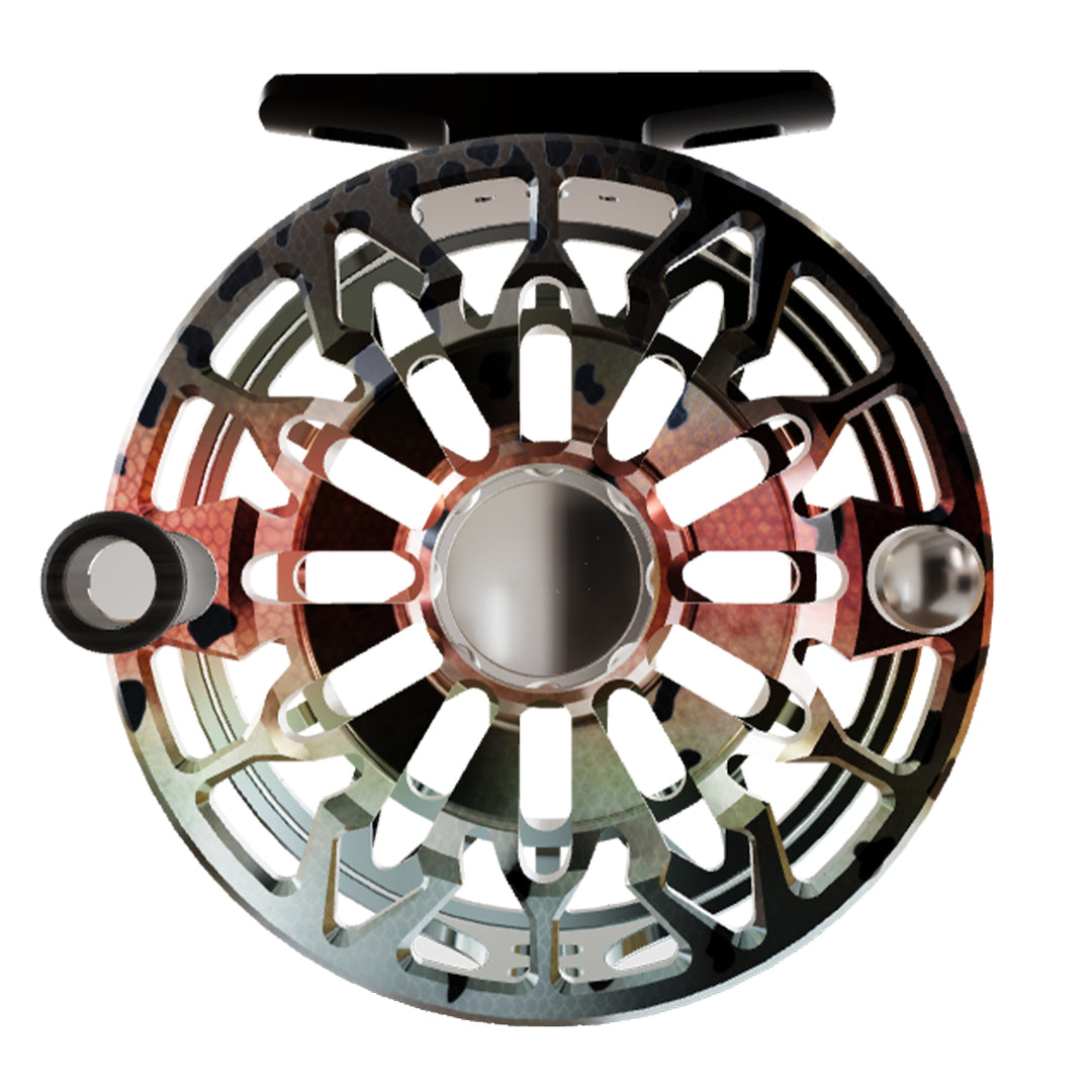 Abel SDF Reel Ported 5/6 Native Rainbow with Ebony Handle