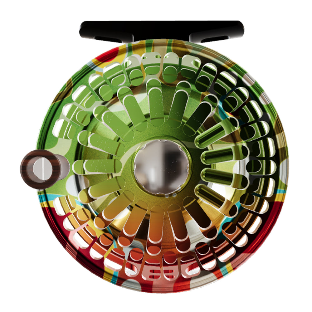 Abel TR 2/3 Solid Reel Abstract Brook with Rosewood Handle