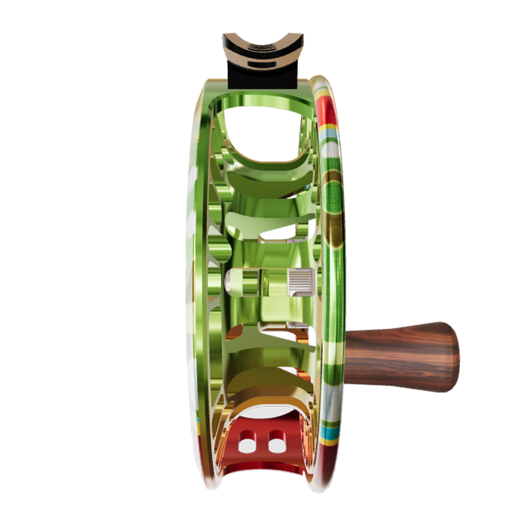 Abel TR 2/3 Solid Reel Abstract Brook with Rosewood Handle
