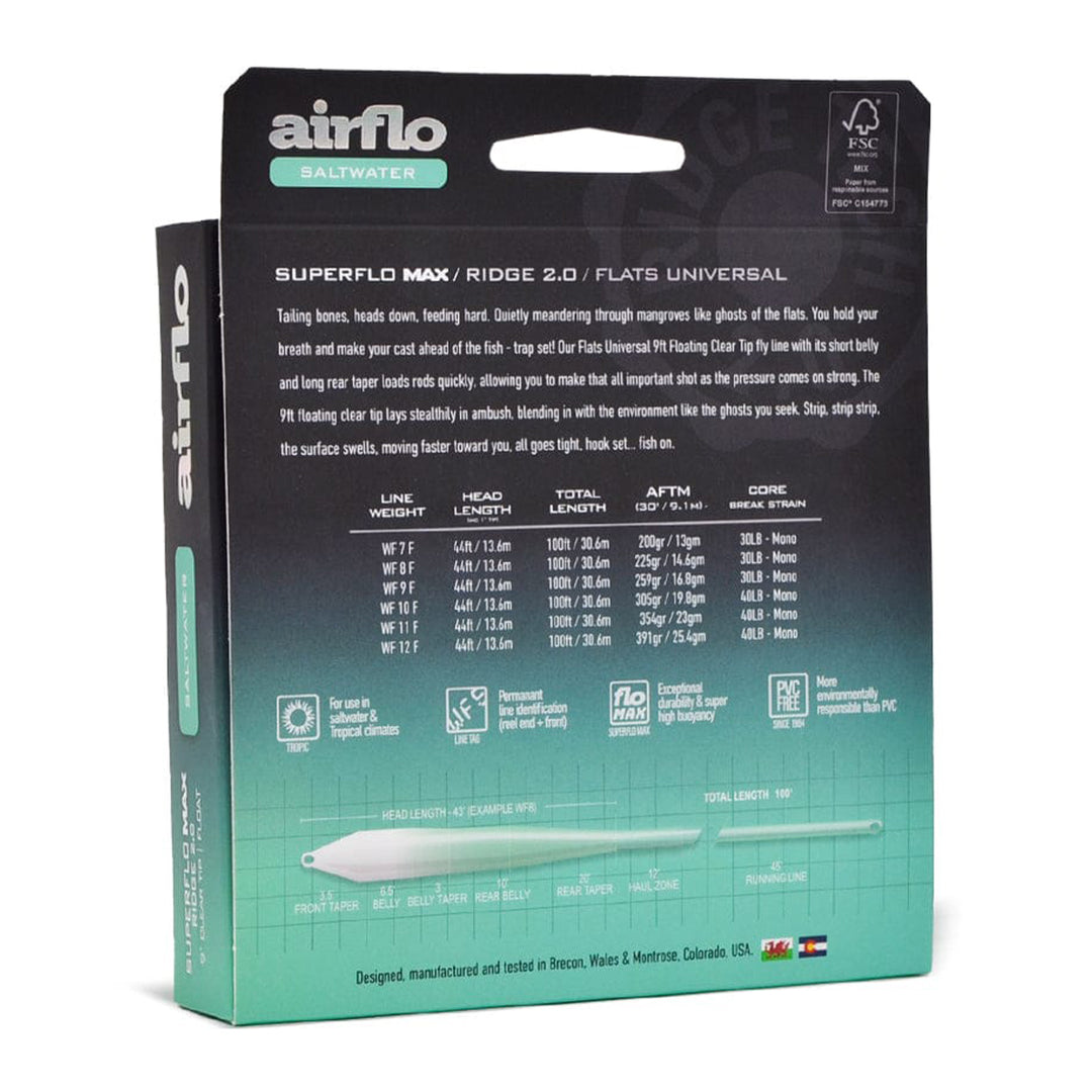 AirFlo Superflo Max Ridge 2.0 Flats Universal Taper