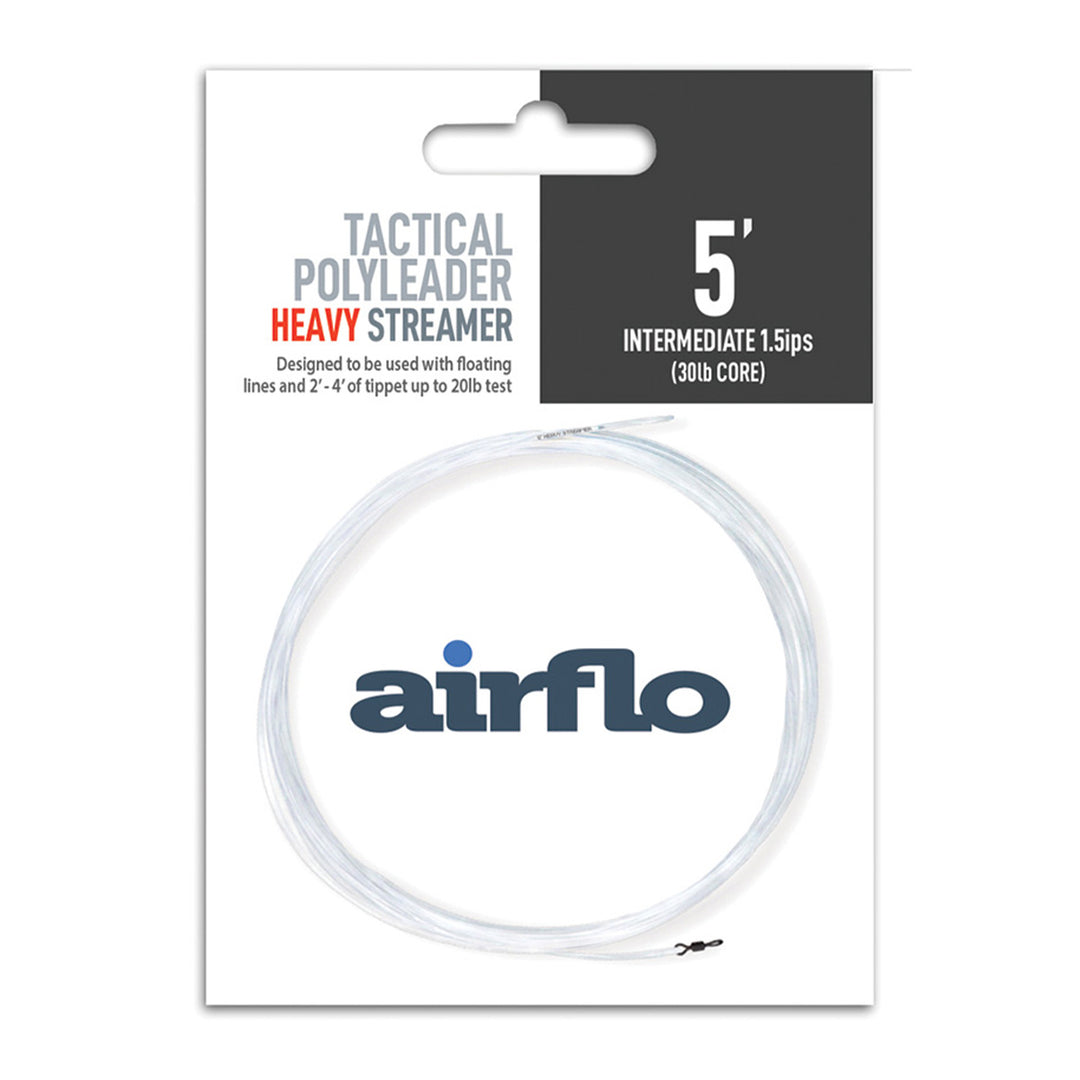 2026 AirFlo Tactical Polyleader Heavy Streamer Intermediate - 5' 30lb Core