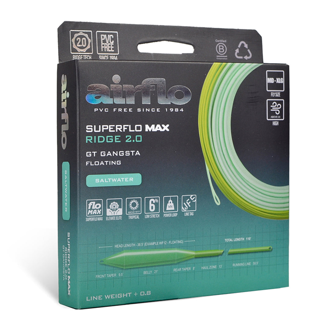 Airflo Superflo Max Ridge 2.0 GT Gangsta WF12F Seafoam/Chartreuse