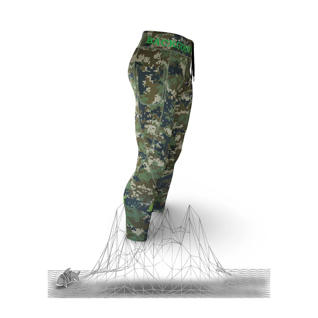 Backcountry Skinz AIRBLITZ Moss Camo Perforated Neoprene Leggings Unisex