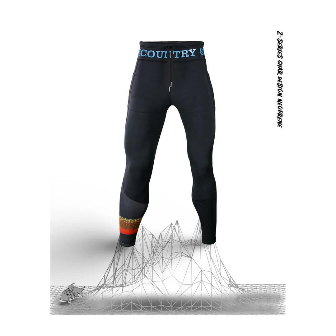 Backcountry Skinz Z Series Neoprene Black Char Leggings Unisex