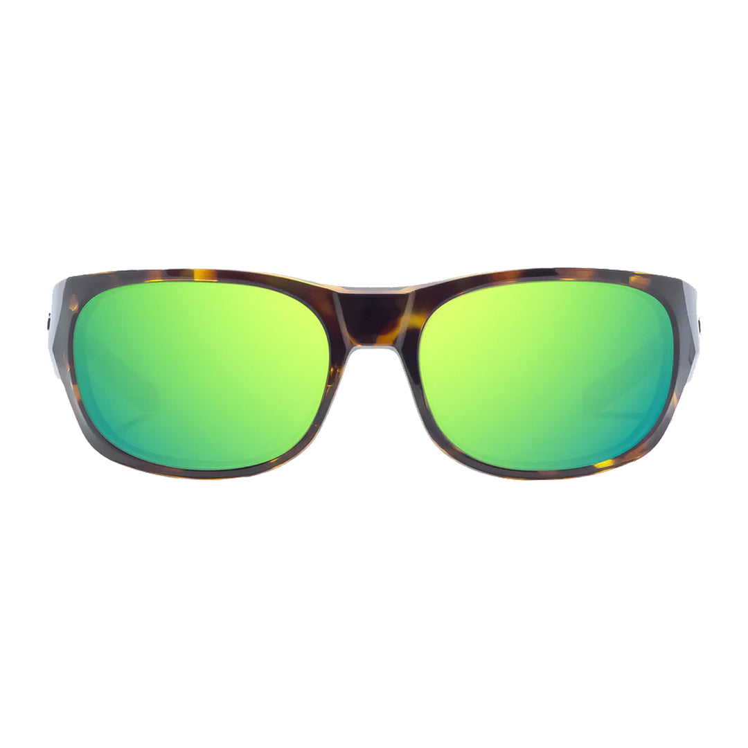Bajio Sunglasses Darien Dark Brown Tortoise Gloss Green Mirror Glass