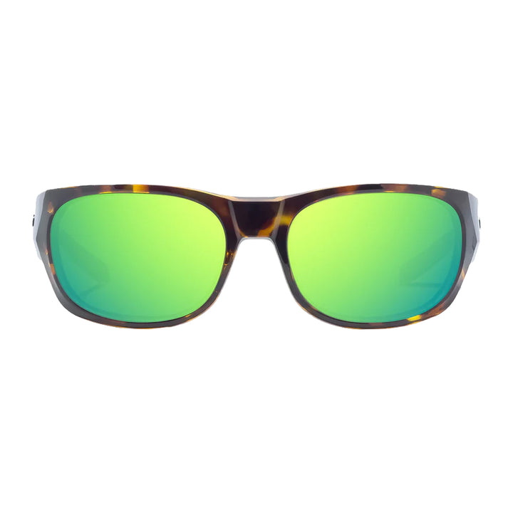 Bajio Sunglasses Darien Dark Brown Tortoise Gloss Green Mirror Glass