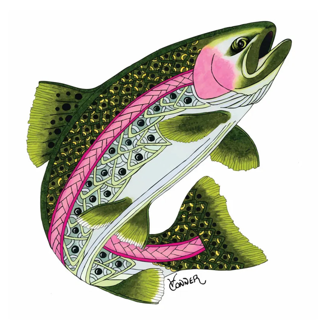 Conner Art Studio Celtic Trout Card 4x6