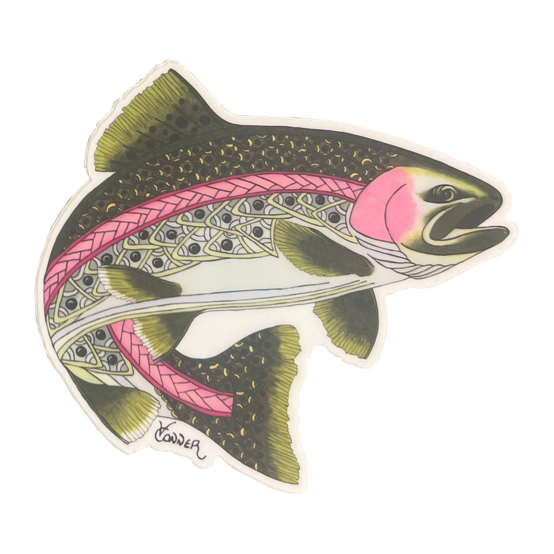 Conner Art Studio Celtic Trout Die-Cut Sticker