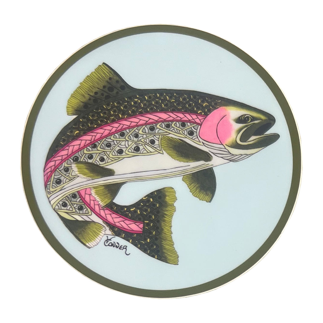 Conner Art Studio Celtic Trout Round Sticker