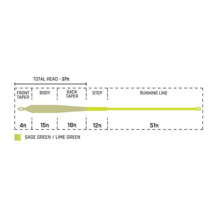 Cortland Galloup Series Top Shelf Fly Line Sage Green/Lime Green