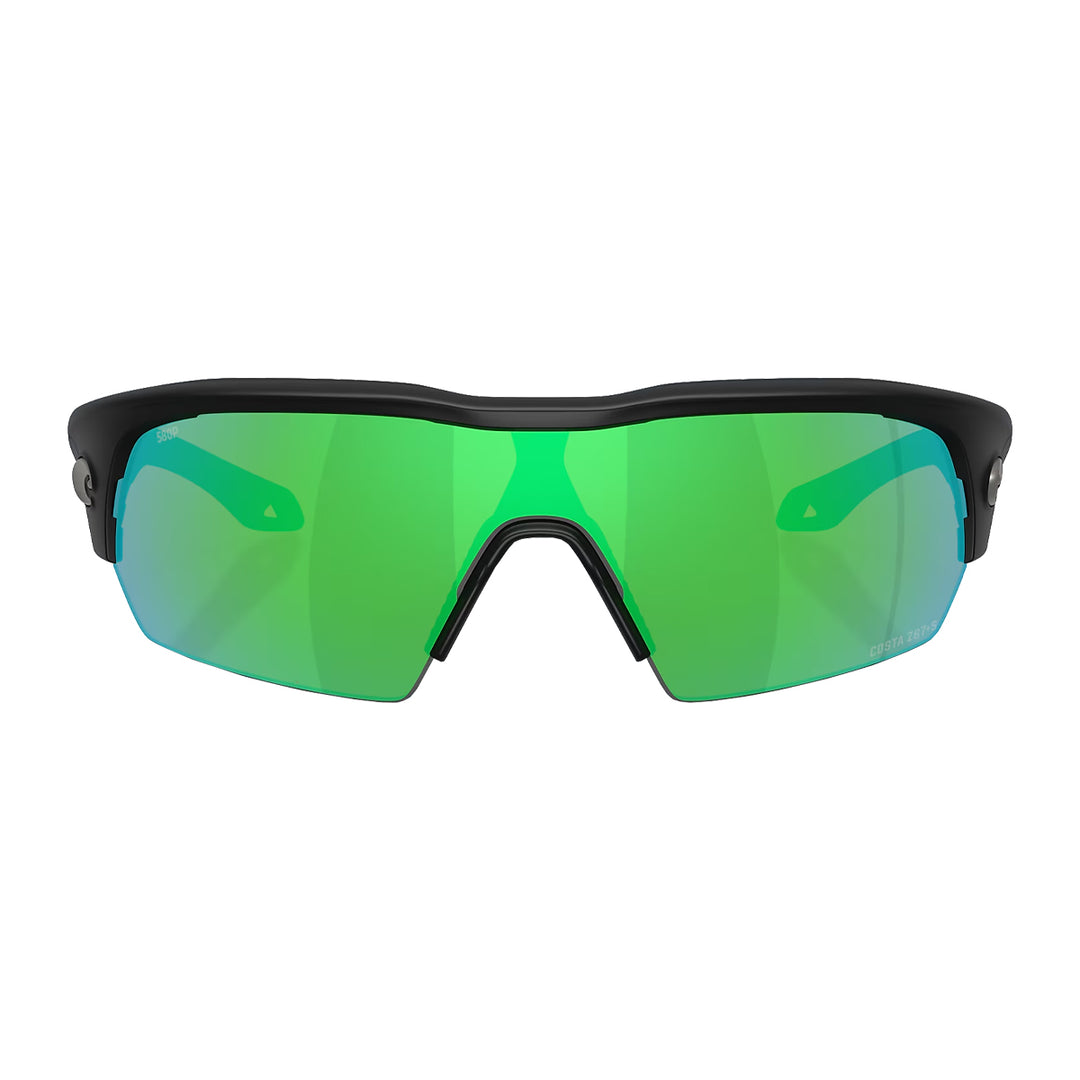 Costa Pilothouse Pro Matte Black Green Mirror 580P