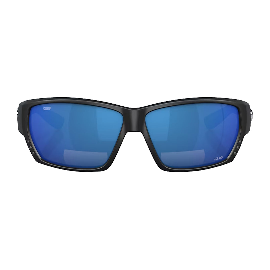 Costa Tuna Alley Readers Matte Black Blue Mirror C-Mate
