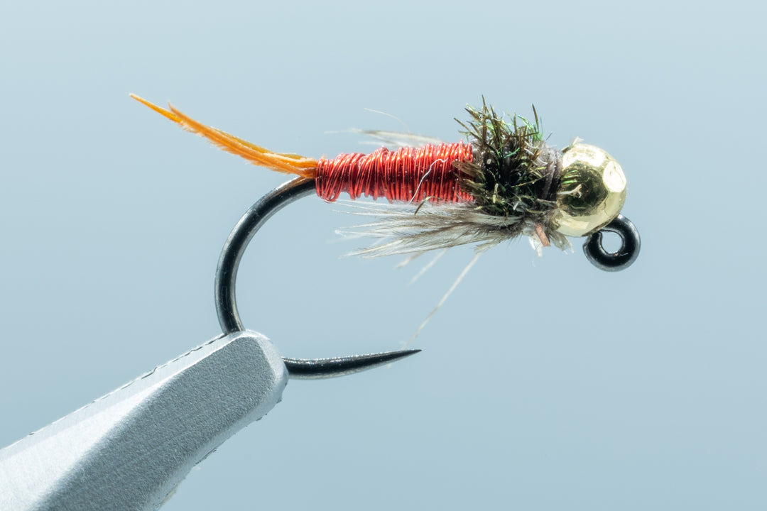 Copper John Jig Red BL