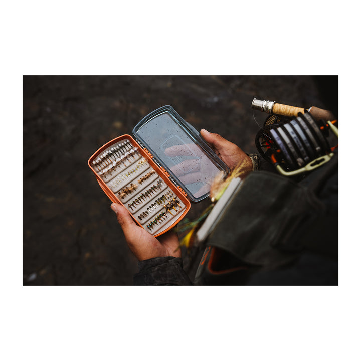Fishpond Tacky Pescador Fly Box Medium Clear Burnt Orange