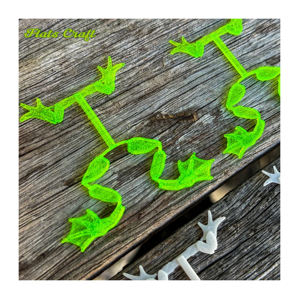 Flats Craft Frogger Frames Translucent Green Small