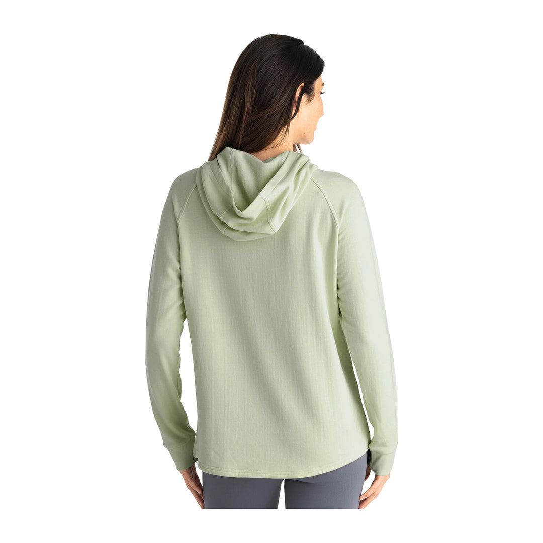 Free Fly Women's Bamboo Lightweight Fleece Hoodie Desert Sage