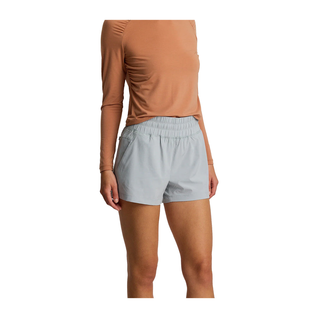 Free Fly Womens Pull-On Breeze Short Aspen Grey