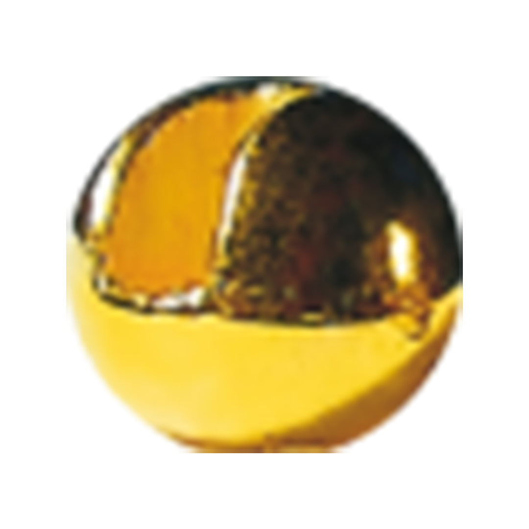 Hanak Tungsten Slotted Beads Round+ Gold