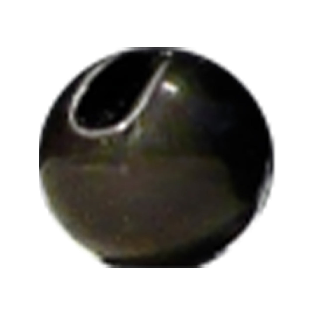 Hanak Tungsten Slotted Beads Round+ Matte Black