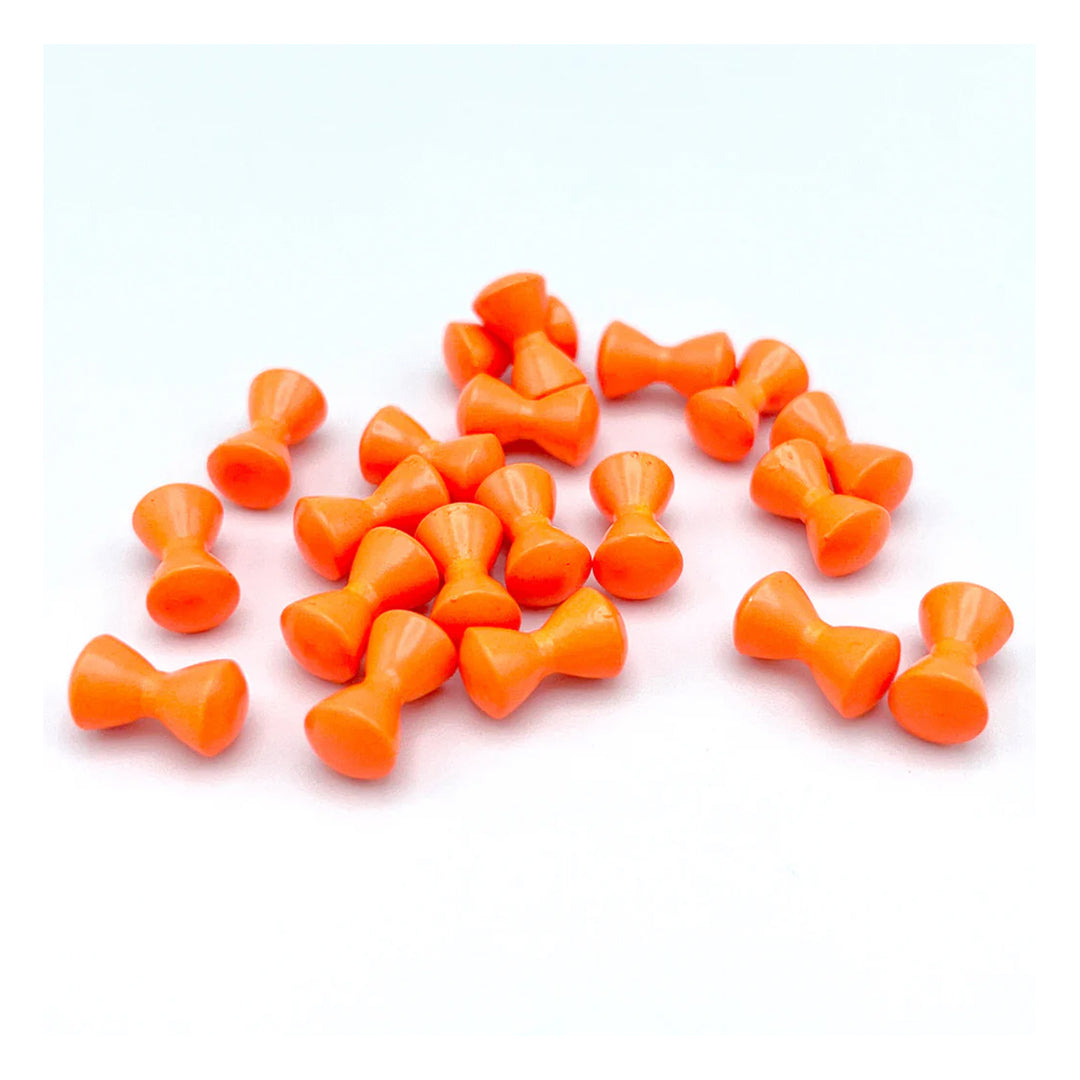 Hareline Brass Eyes Fl. Orange