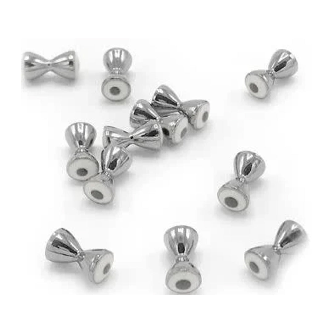 Hareline Psuedo Eyes Nickel/White