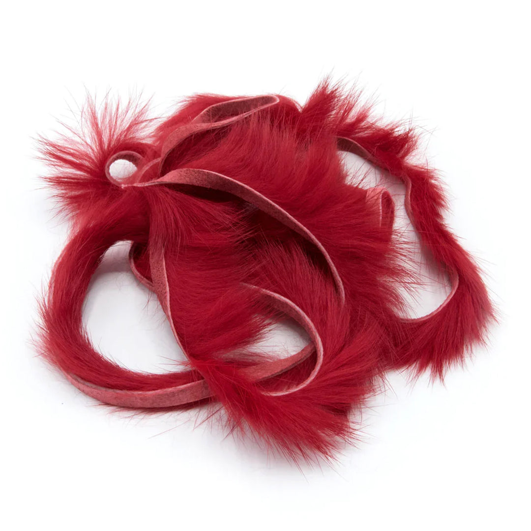 Hareline Rabbit Strips Red