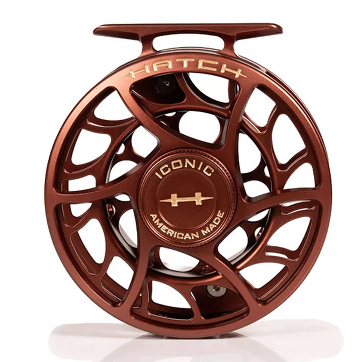 Hatch Iconic 5 Plus Fly Reel Rust with Gold Collection